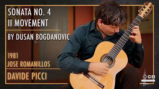 Davide Picci performs 2nd Mvt. from Sonata No.4 by Dusan Bogdanovic on a 1981 Jose Romanillos guitar