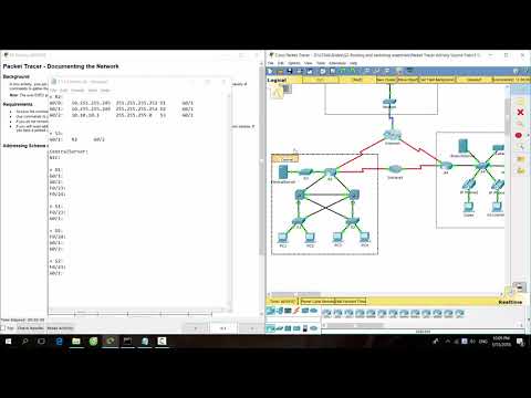 [CCNA v6] Packet Tracer 1.1.2.9 Documenting the network