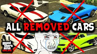 ALL REMOVED CARS | GTA Online Mercenary Update