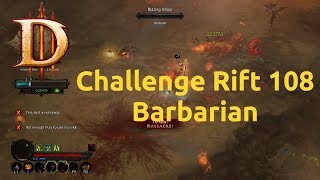 Diablo 3 - Challenge Rift - Challenge 108 - Barbarian - Completed