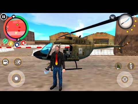 Transformer car vs mutant stone man fight on military | Rope hero vice town game | Gaming section