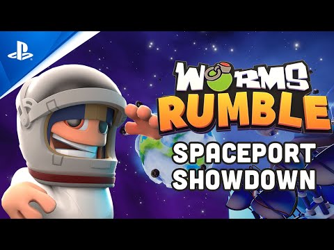 Worms Rumble - Spaceport Showdown Arena Trailer