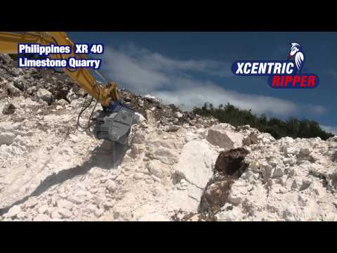 Philippines Limestone Quarry  -  Xcentric Ripper XR40