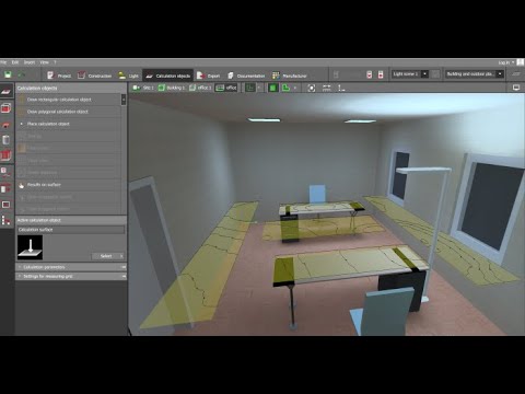 How to insert a light calculation surface