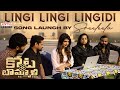Lingi Lingi Lingidi Song Launch By Sreeleela |Kotabommali P.S |Srikanth, Rahul Vijay|Midhun Mukundan