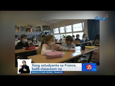 Ilang estudyante sa France, balik-classroom na | Saksi