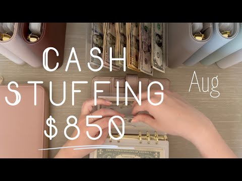 Cash Stuffing $850 // Envelope System Beginner // Zero Based Budget
