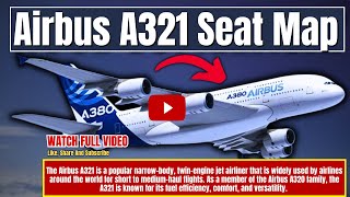 Airbus A321 Seat Map | Flights Assistance | Travel Guide | Seat Selection
