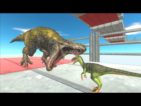 Animal Revolt Battle Simulator - GIANT T-REX DEATH CLIMB