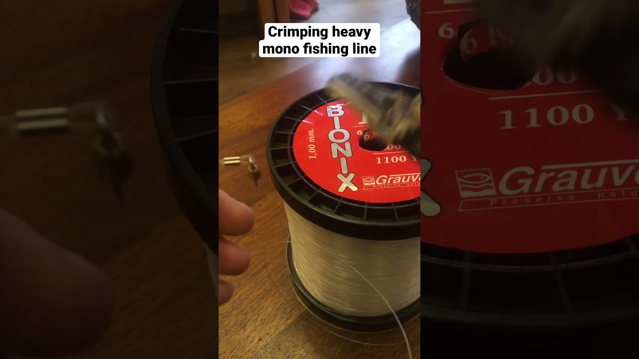 How to crimp heavy mono professionally for sea fishing traces, rigs, rubbing leaders, longlines