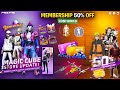 Monthly Membership 50 Off Confirm Next Magic Cube Store Update Naruto Return LFree Fire New Event