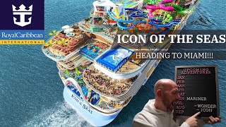 ICON of the Seas Inaugural Cruise Vlog | Boarding, Sea Days & First Impressions