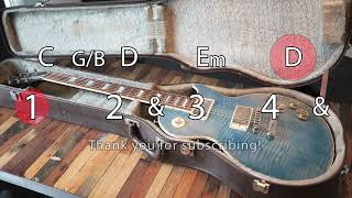 Backing track key of G (with a syncopated chord change)