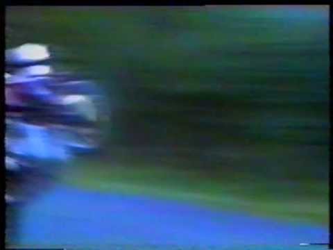 1982 Wheelie and burnout outside the city of Sundsvall in Sweden