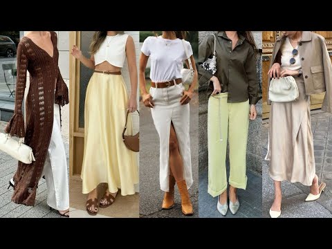 FASHION TRENDS 2025 ELEGANT AND SIMPLE OUTFITS WITH CLOTHES in fashion trend