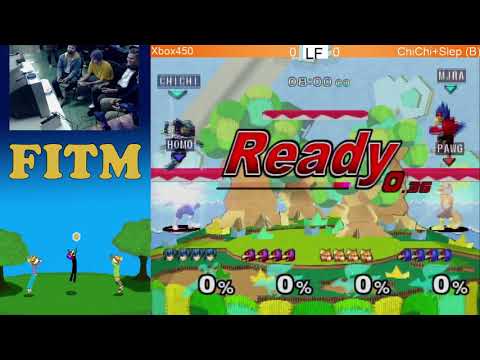 Falco In The Middle 12 - Xbox450 (R) vs ChiChi + Slep (B) - Melee Doubles Loser's Finalls