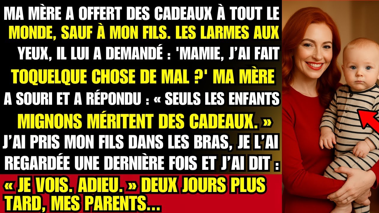 Tout le MONDE a eu un cadeau, sauf mon FILS… Une seule phrase a figé toute la maison.
