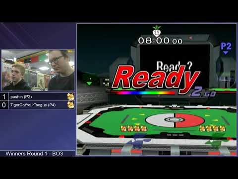 GSS 109 SSBM - pushin (Red Fox) vs. TigerGotYourTongue (Default Fox) - Melee WR1