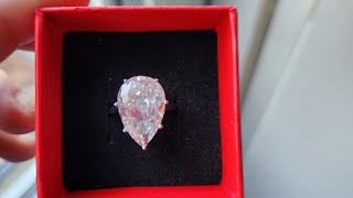 unboxing a highcarbon diamond from store 1102998856 on Aliexspress for 16$. 18 x 12 mm.