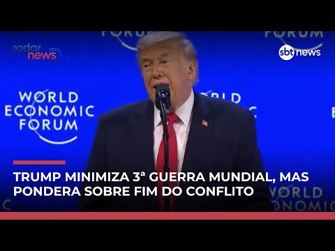 Trump afirma não querer terceira Guerra Mundial ao ser questionado sobre Ucrânia | #RadarNews
