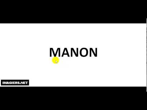 How To Pronounce French First Name # MANON