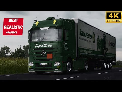 ETS2|4K|MERCEDES ACTROS MP3 PNG/RESHADE ROSCOFF-NANTES