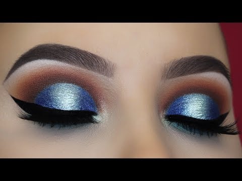 Brown and Blue Halo Eye Makeup Tutorial