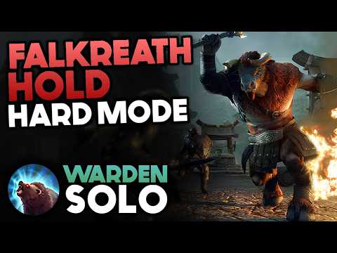 Solo Warden can SUSTAIN!? - Veteran Hard Mode Falkreath Hold | ESO