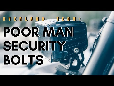 The Poor Mans Security Bolts