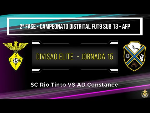 Campeonato Distrital AFP - SUB13 FUT9 - 15ª Jornada Divisão Elite (SC Rio Tinto 2 VS 0 AD Constance)
