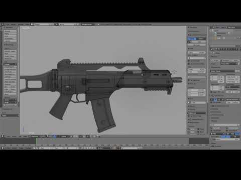 Blender 3D Modeling: G36C