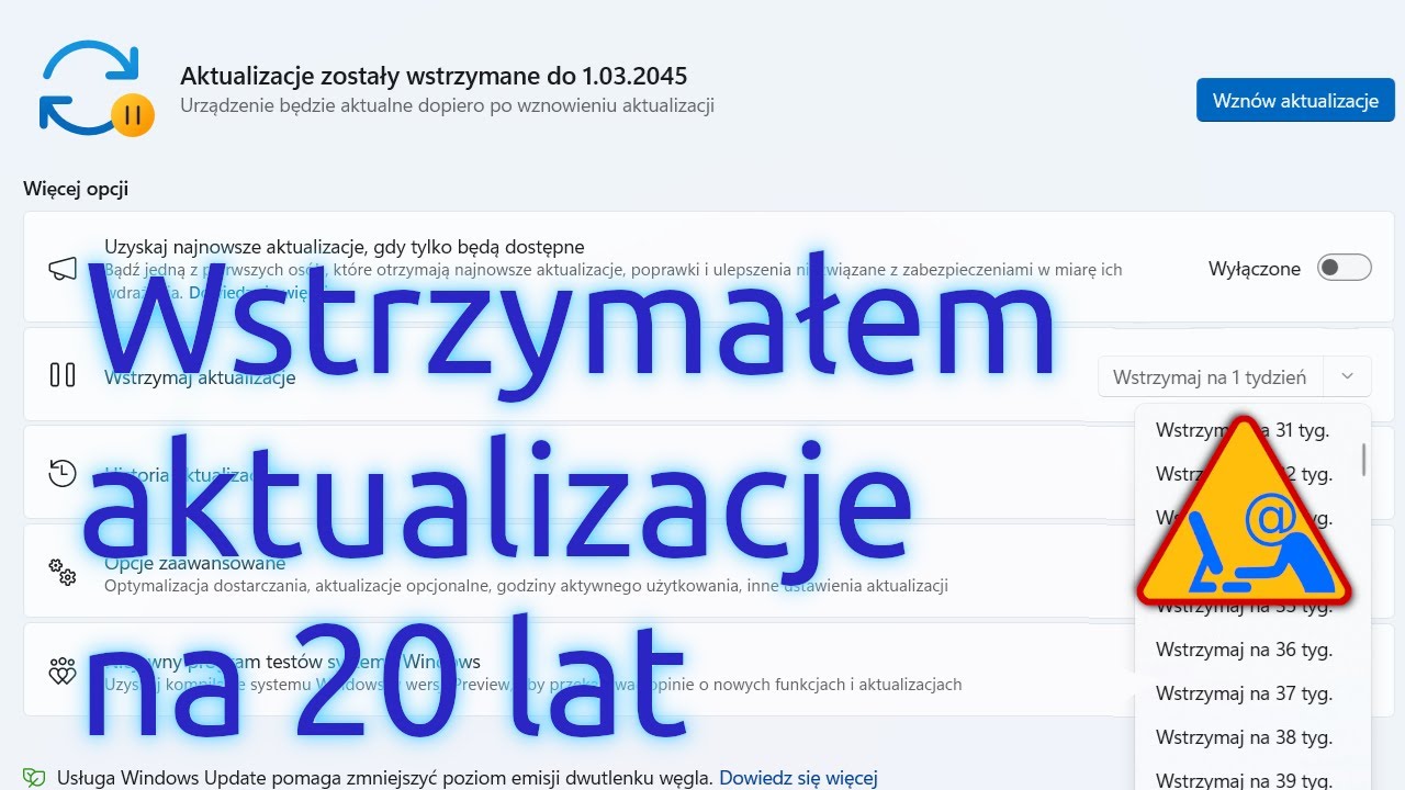 I stopped Windows updates for 20 years