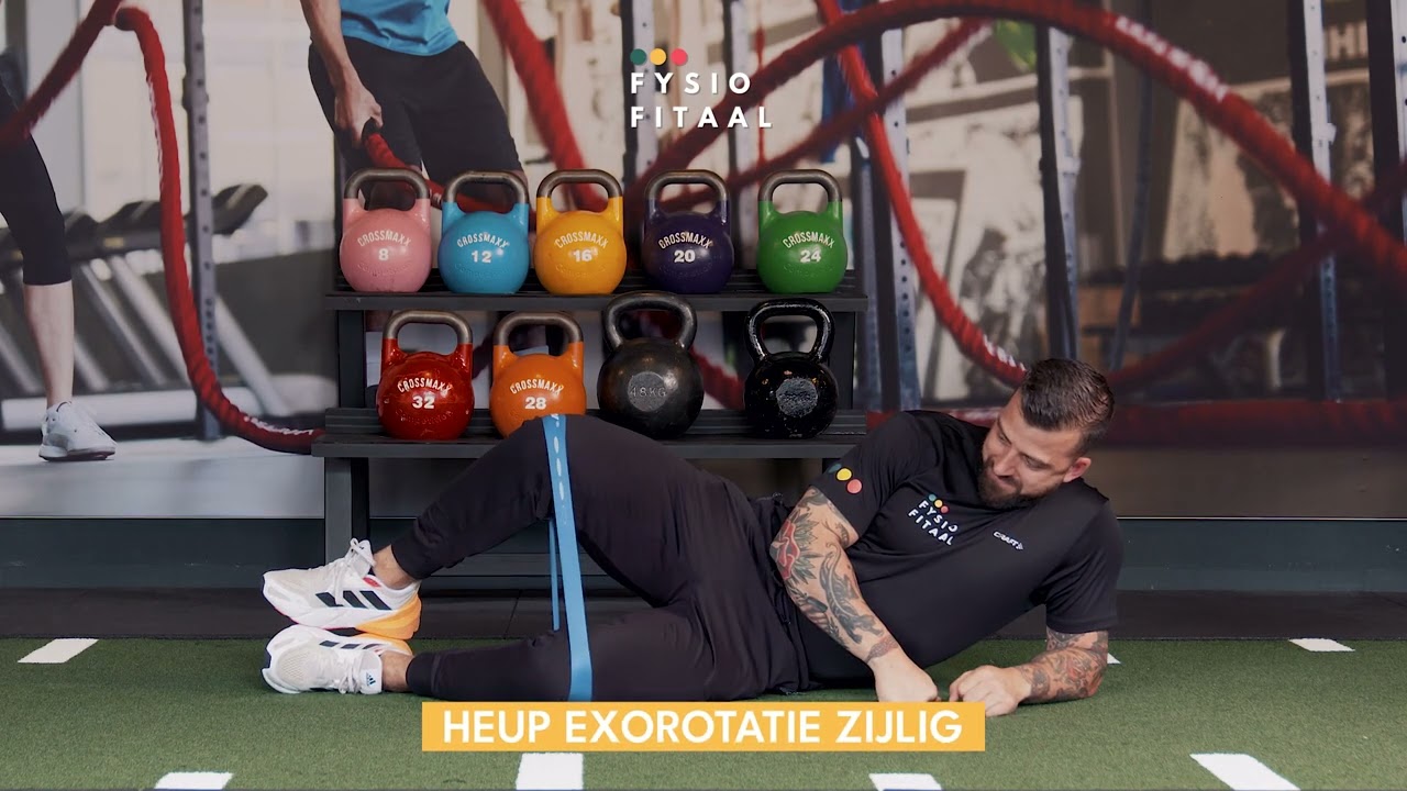Video thumbnail: Hip exorotation side-lying - instructional video
