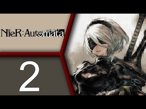 Nier: Automata COMPLETE Run pt2 - Roaming the City, Then Into the Desert