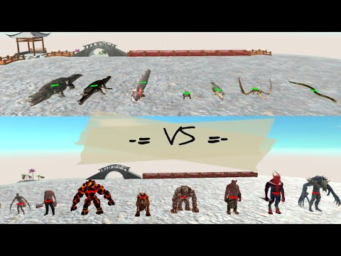 Reptiles vs Infernals - Animal Revolt Battle Simulator