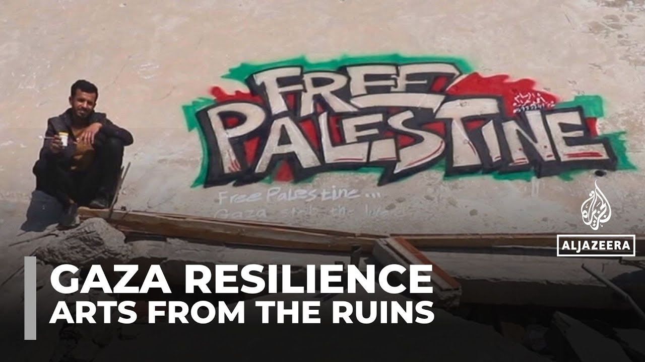 Gaza’s artists turn war ruins into canvases of resistance and hope