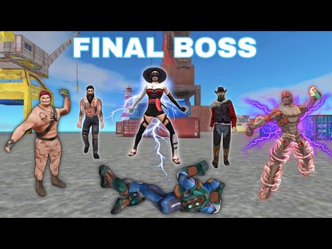 DEFEATING Every Monster In ROPE HERO MAFIA CITY WARS GAME (Final Battle)