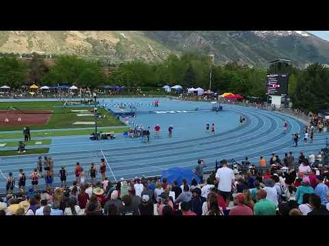 Boys 4x800m Utah 6A State Championship (heat 1? of 3) Ultra Video Speed