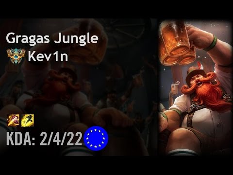 Gragas Jungle vs Kindred - Kev1n - EUW Challenger Path 6.3