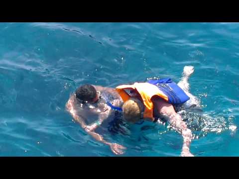 Meine Frau beim schnorscheln