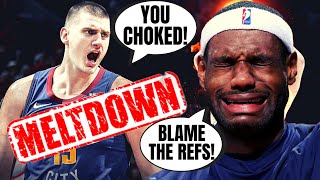 LeBron James Has MELTDOWN Over Refs After He And The Lakers CHOKE Against Denver Nuggets