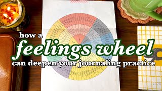 How to use a feelings wheel to deepen journaling sessions | travelers notebook, hobonichi weeks
