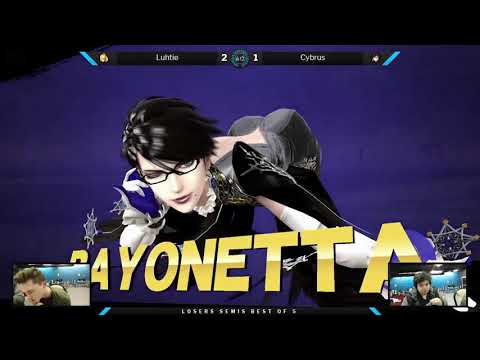 AZML Season 1 Smash 4 Finals Losers Semis - Luhtie (Zero Suit Samus) vs Cybrus (Bayonetta)