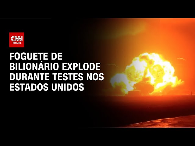 Veja explosão de foguete de Jeff Bezos durante testes | CNN NOVO DIA