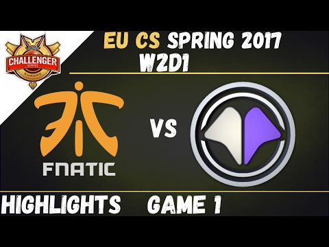 FNA vs MIL Highlights Game 1 EU CS Spring 2017 W2D1 Fnatic Academy vs Millenium