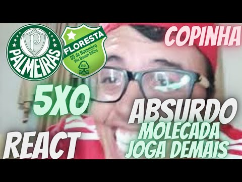 REACT: PALMEIRAS 5X0 FLORESTA- QUANDO SURGI O ALVIVERDE IMPONENTE- É GOLEADA TODO JOGO