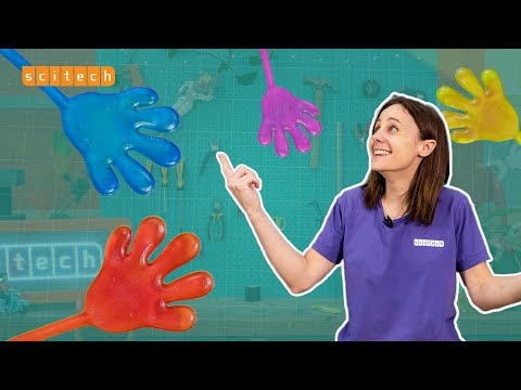 What is a sticky hand actually made from?