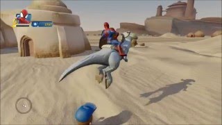 Disney Infinity 3 Game  Spiderman Learn Riding a G