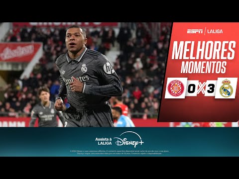 Gols e lances de Girona x Real Madrid