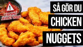 Hemgjorda chicken nuggets utan fritös | Airfryer